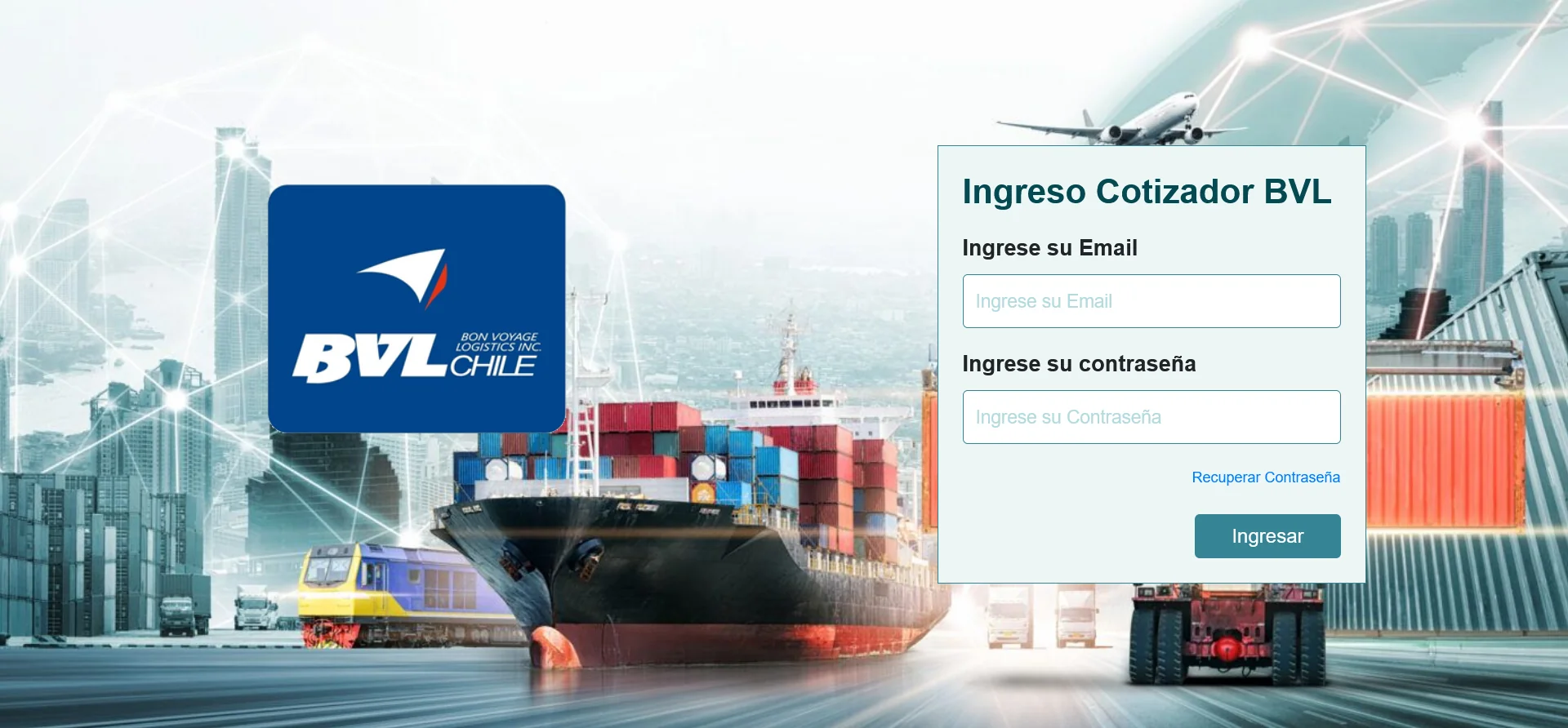Sistema de cotización clientes BVL Chile